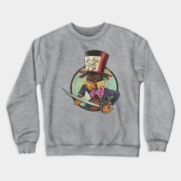 The Mad Ratter Crewneck Sweatshirt by ThirteenthFloor